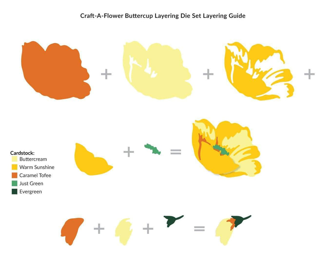 Dies Craft-A-Flower: Buttercup Layering Die Set