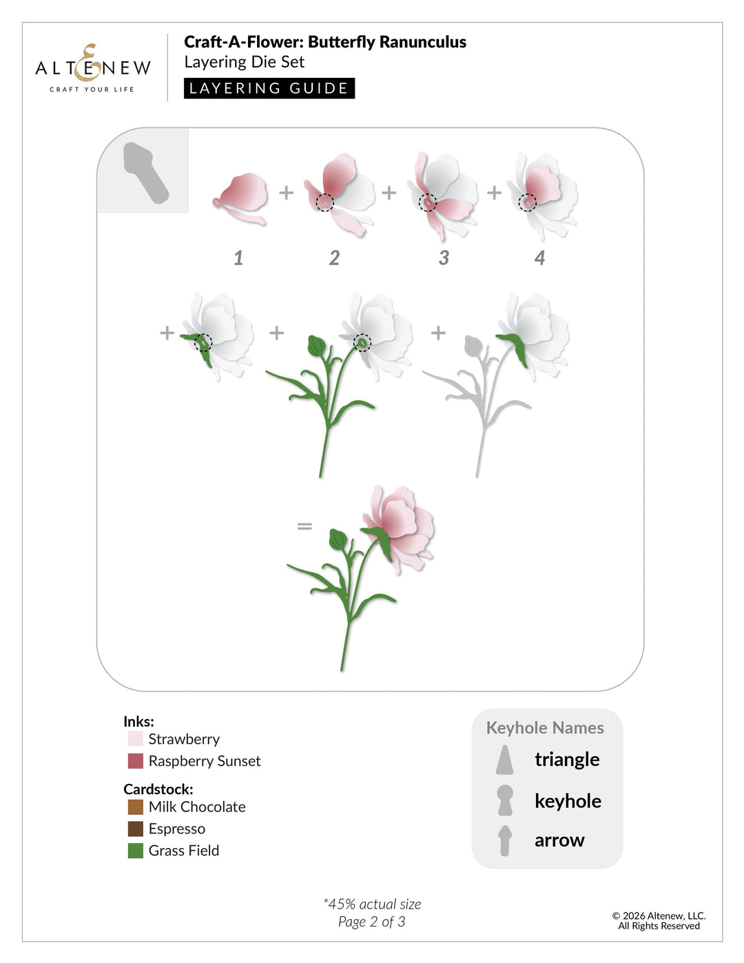 Dies Craft-A-Flower: Butterfly Ranunculus Layering Die Set