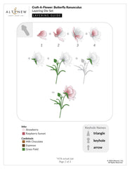 Dies Craft-A-Flower: Butterfly Ranunculus Layering Die Set