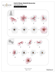Dies Craft-A-Flower: Butterfly Ranunculus Layering Die Set