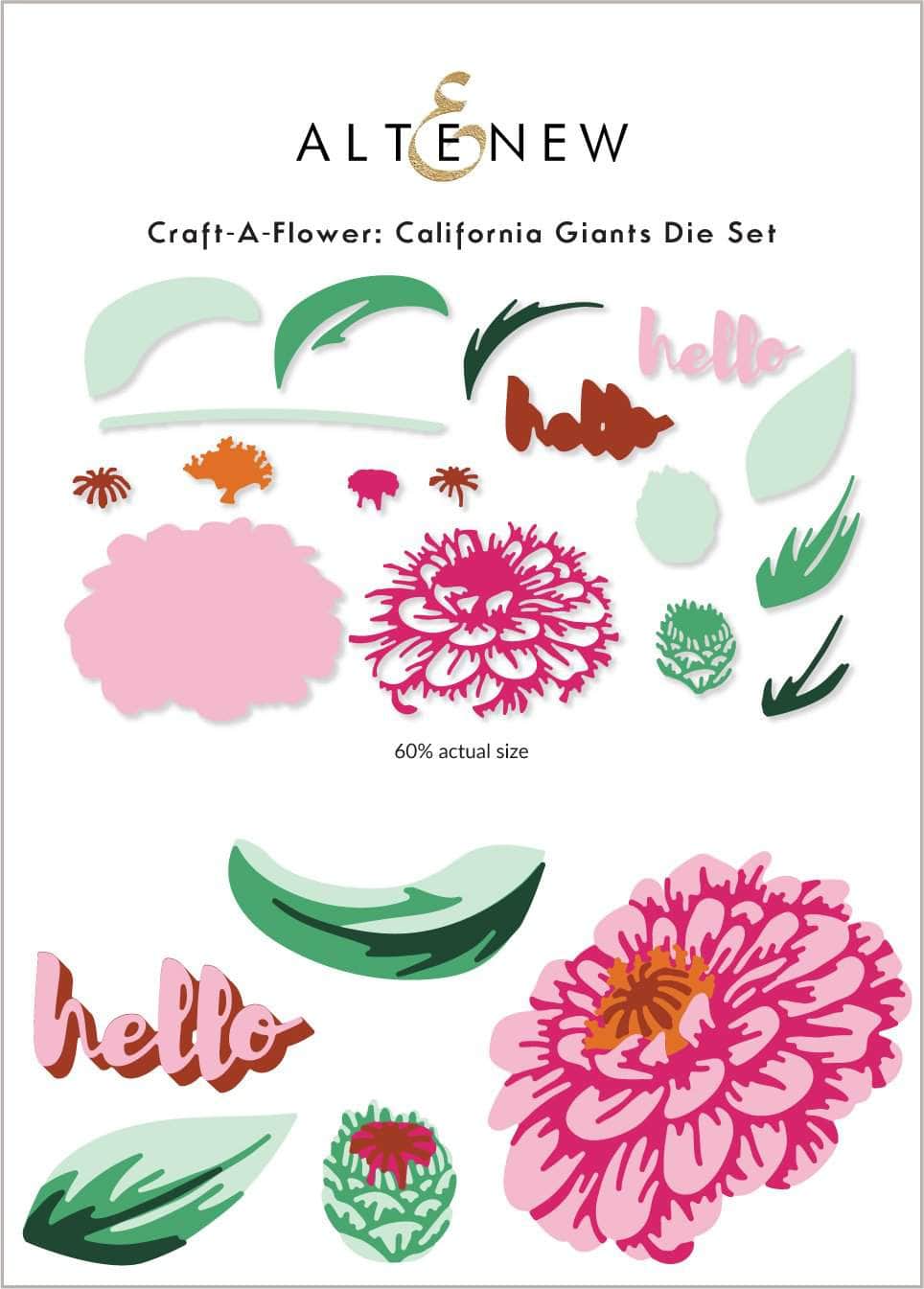 Dies Craft-A-Flower: California Giants Layering Die Set
