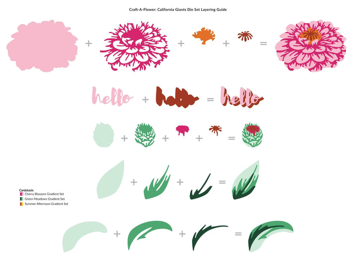 Dies Craft-A-Flower: California Giants Layering Die Set