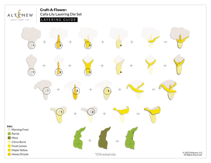 Dies Craft-A-Flower: Calla Lily Layering Die Set