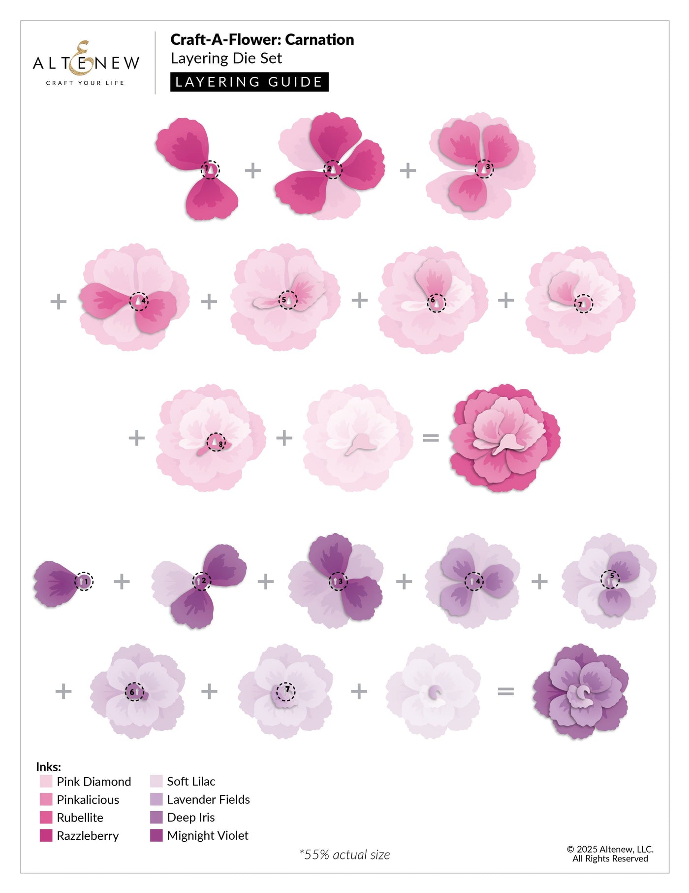 Dies Craft-A-Flower: Carnation Layering Die Set