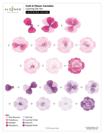 Dies Craft-A-Flower: Carnation Layering Die Set