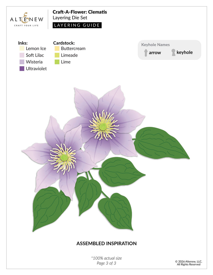 Dies Craft-A-Flower: Clematis Layering Die Set