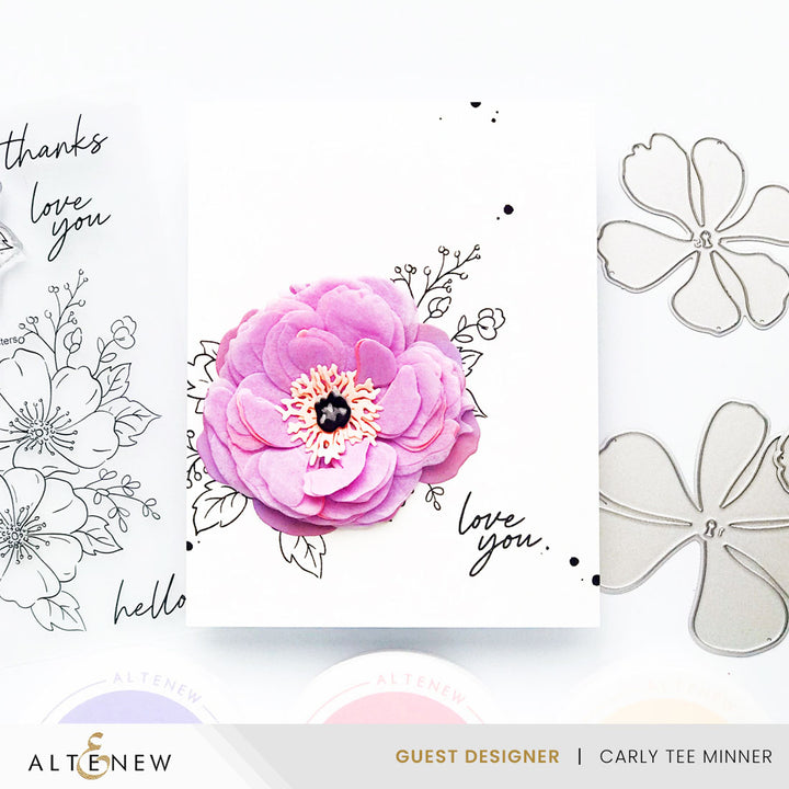 Dies Craft-A-Flower: Coral Charm Peony Layering Die Set
