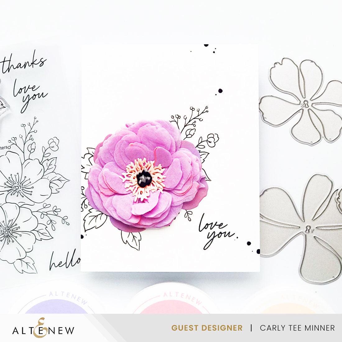 Dies Craft-A-Flower: Coral Charm Peony Layering Die Set