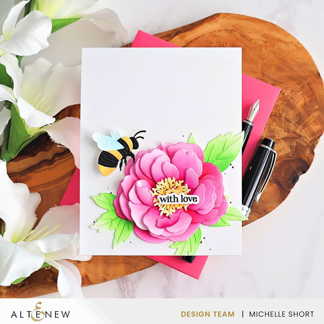 Dies Craft-A-Flower: Coral Charm Peony Layering Die Set