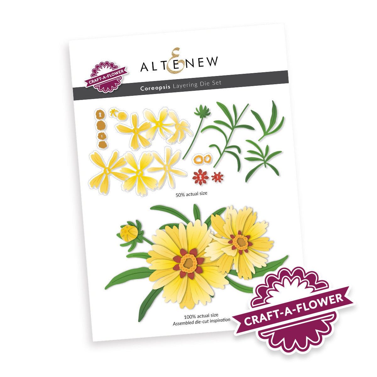 Dies Craft-A-Flower: Coreopsis Layering Die Set