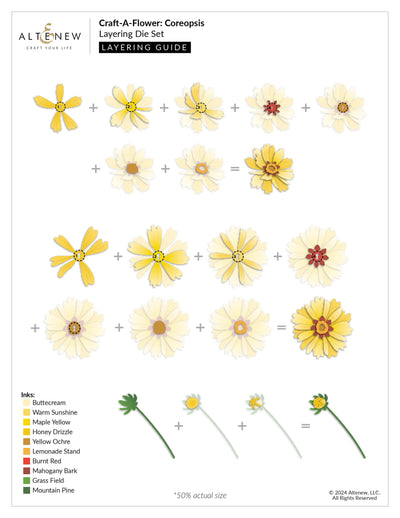 Dies Craft-A-Flower: Coreopsis Layering Die Set