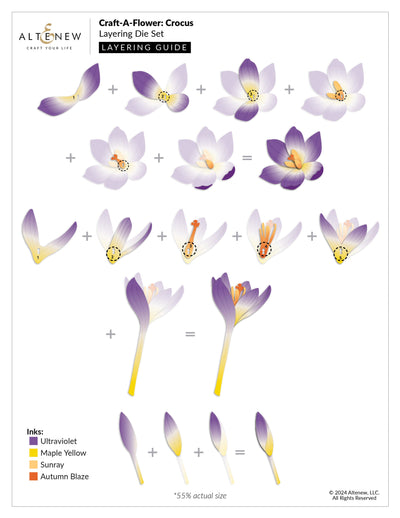 Dies Craft-A-Flower: Crocus Layering Die Set