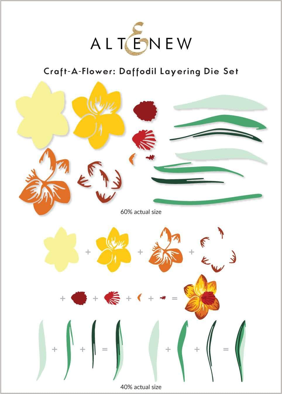 Dies Craft-A-Flower: Daffodil Layering Die Set