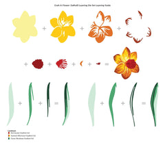 Dies Craft-A-Flower: Daffodil Layering Die Set