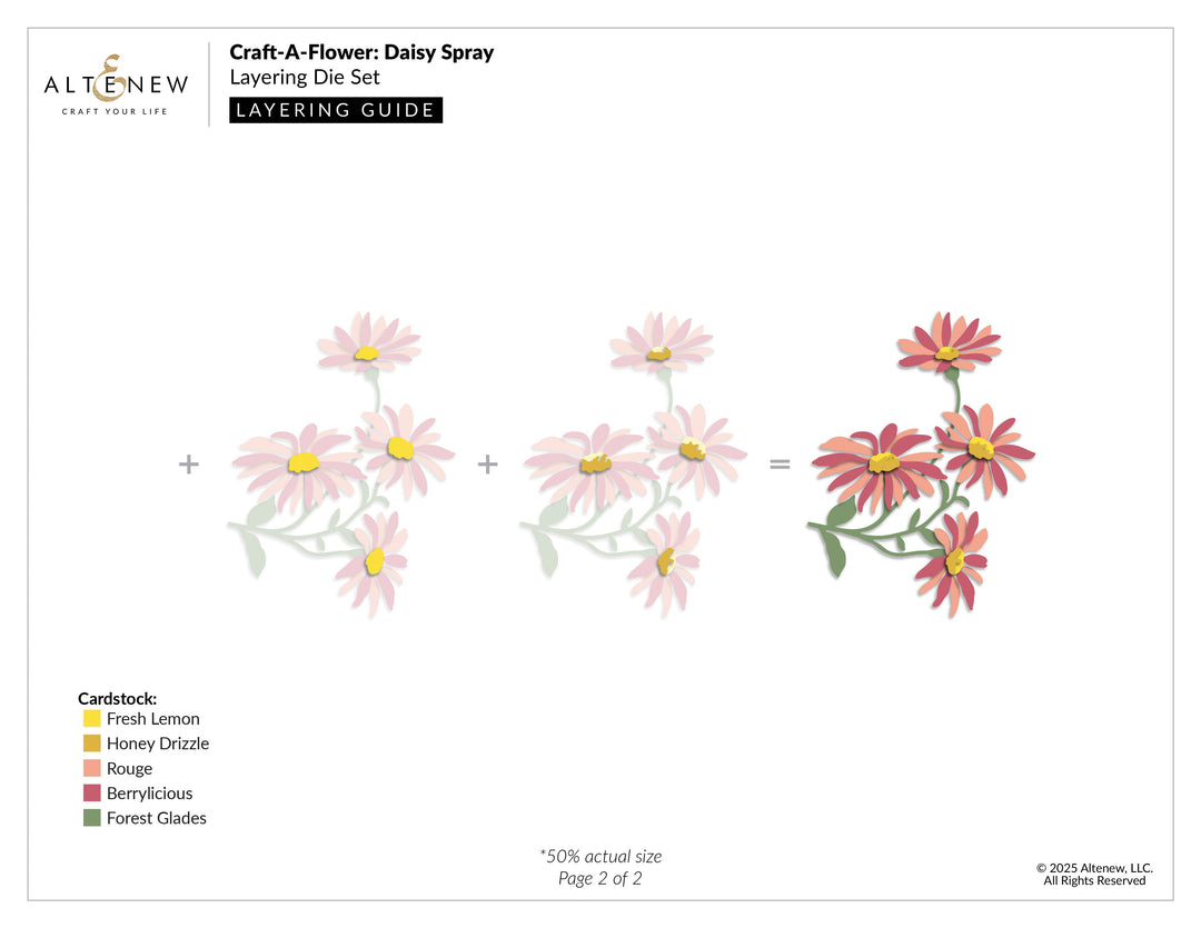 Dies Craft-A-Flower: Daisy Spray Layering Die Set