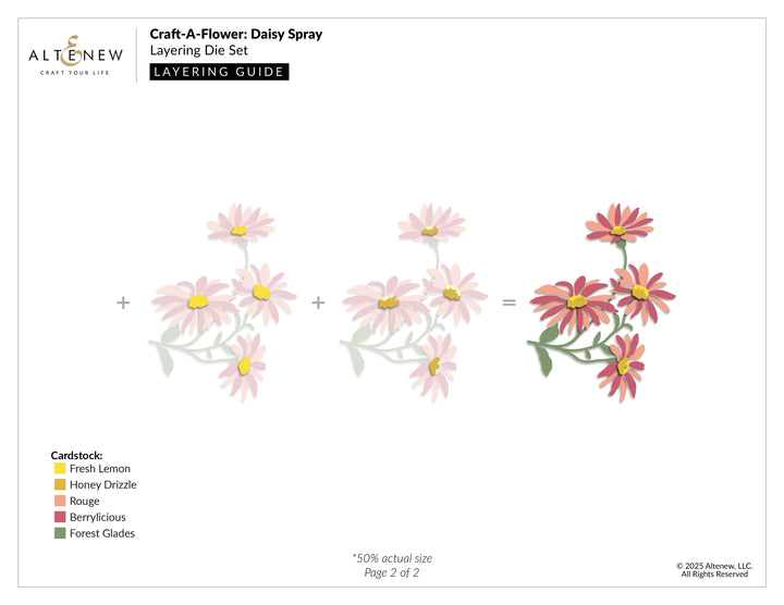 Dies Craft-A-Flower: Daisy Spray Layering Die Set