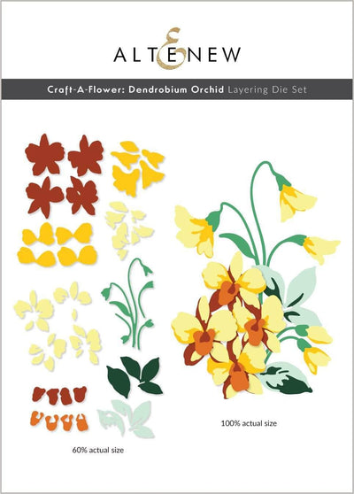 Dies Craft-A-Flower: Dendrobium Orchid Layering Die Set