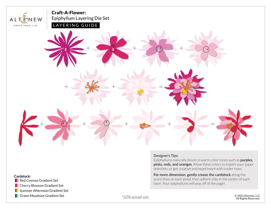 Dies Craft-A-Flower: Epiphyllum Layering Die Set