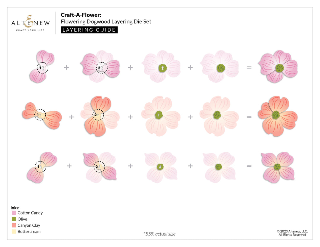 Dies Craft-A-Flower: Flowering Dogwood Layering Die Set
