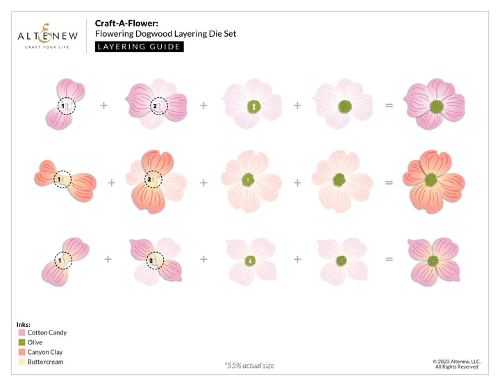 Dies Craft-A-Flower: Flowering Dogwood Layering Die Set