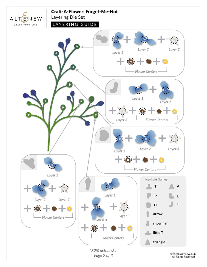 Dies Craft-A-Flower: Forget-Me-Not Layering Die Set