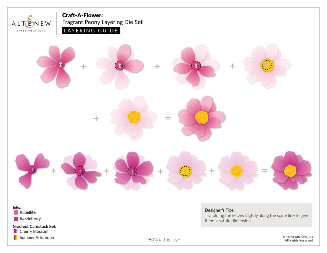 Dies Craft-A-Flower: Fragrant Peony Layering Die Set
