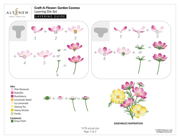 Dies Craft-A-Flower: Garden Cosmos Layering Die Set