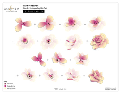 Dies Craft-A-Flower: Gardenia Layering Die Set