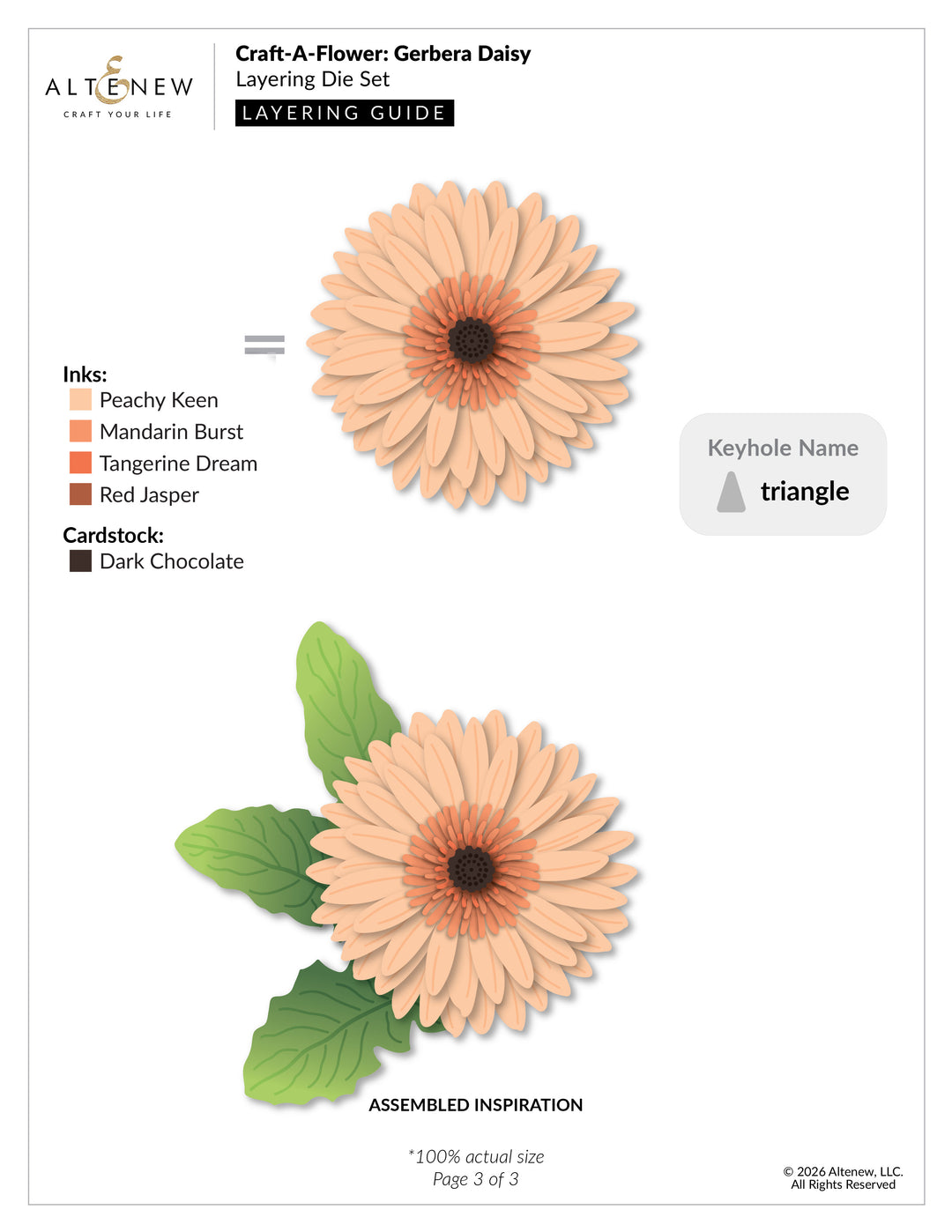 Dies Craft-A-Flower: Gerbera Daisy Layering Die Set