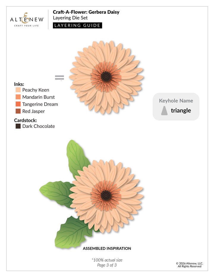 Dies Craft-A-Flower: Gerbera Daisy Layering Die Set