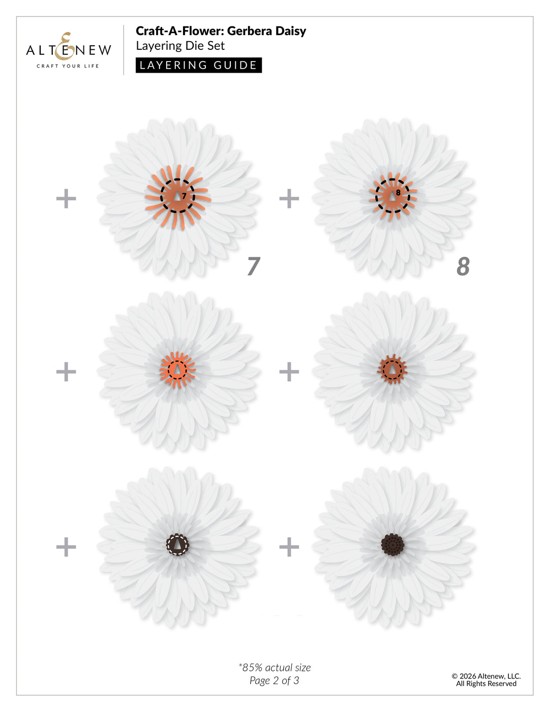 Dies Craft-A-Flower: Gerbera Daisy Layering Die Set