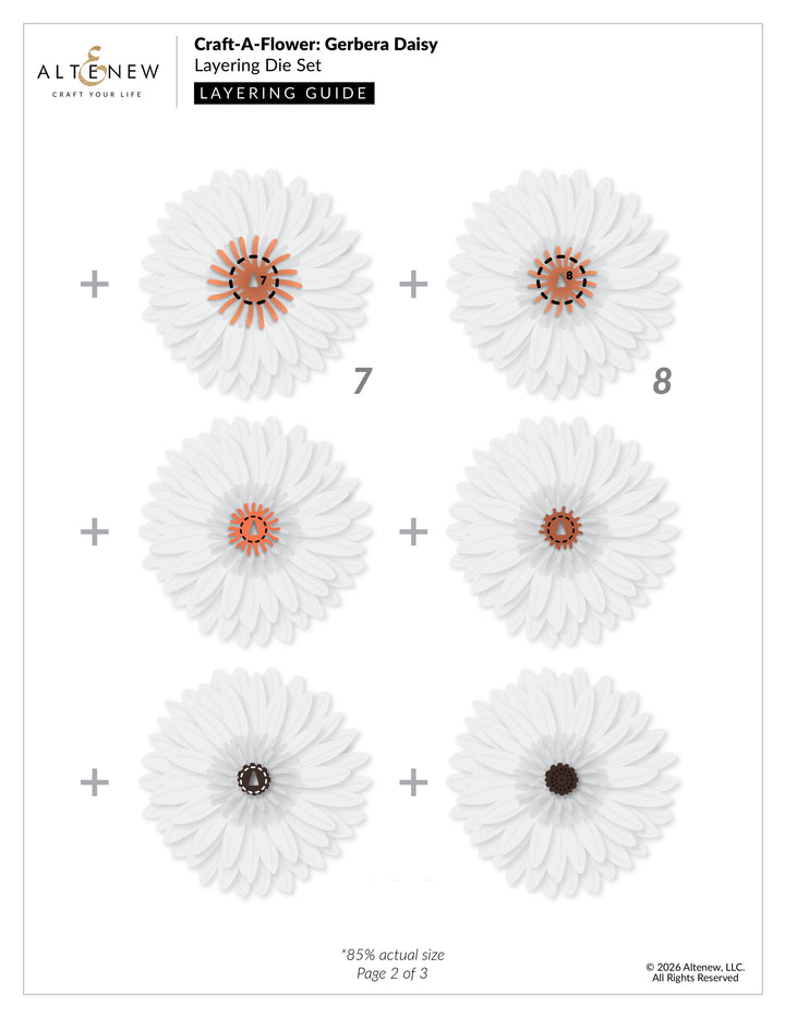 Dies Craft-A-Flower: Gerbera Daisy Layering Die Set