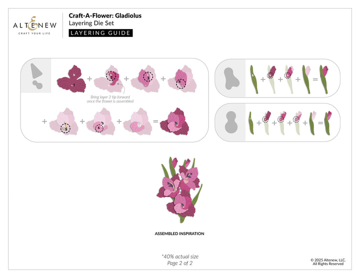 Dies Craft-A-Flower: Gladiolus Layering Die Set