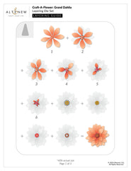 Dies Craft-A-Flower: Grand Dahlia Layering Die Set