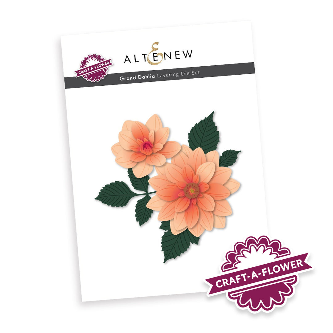 Dies Craft-A-Flower: Grand Dahlia Layering Die Set