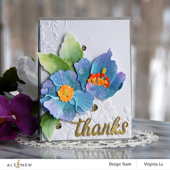 Dies Craft-A-Flower: Himalayan Blue Poppy Layering Die Set