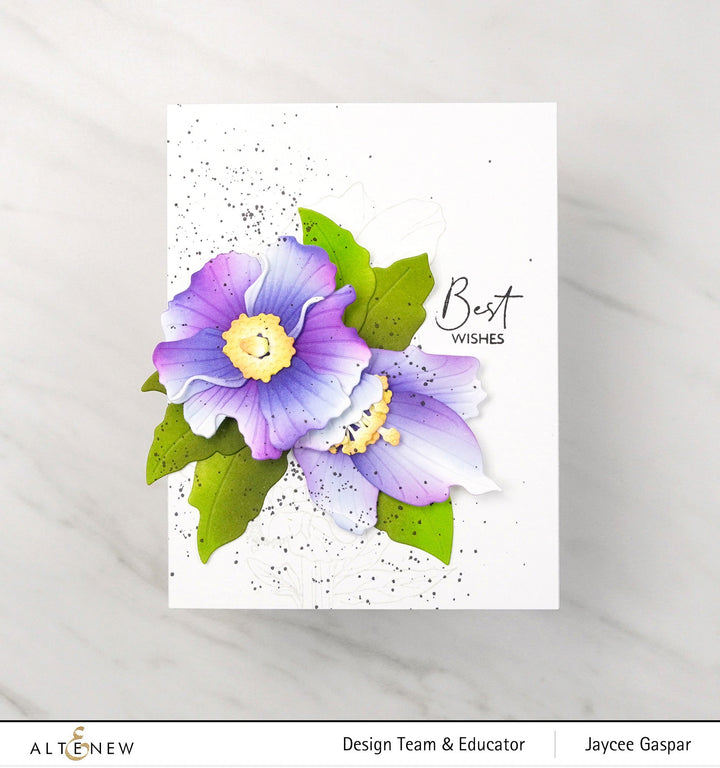 Dies Craft-A-Flower: Himalayan Blue Poppy Layering Die Set