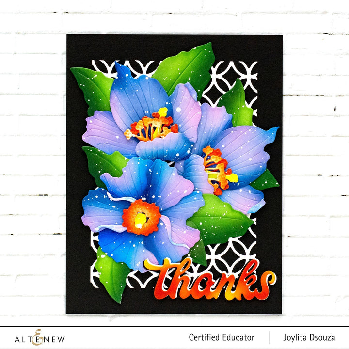 Dies Craft-A-Flower: Himalayan Blue Poppy Layering Die Set