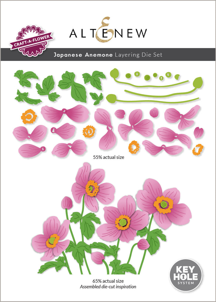 Dies Craft-A-Flower: Japanese Anemone Layering Die Set