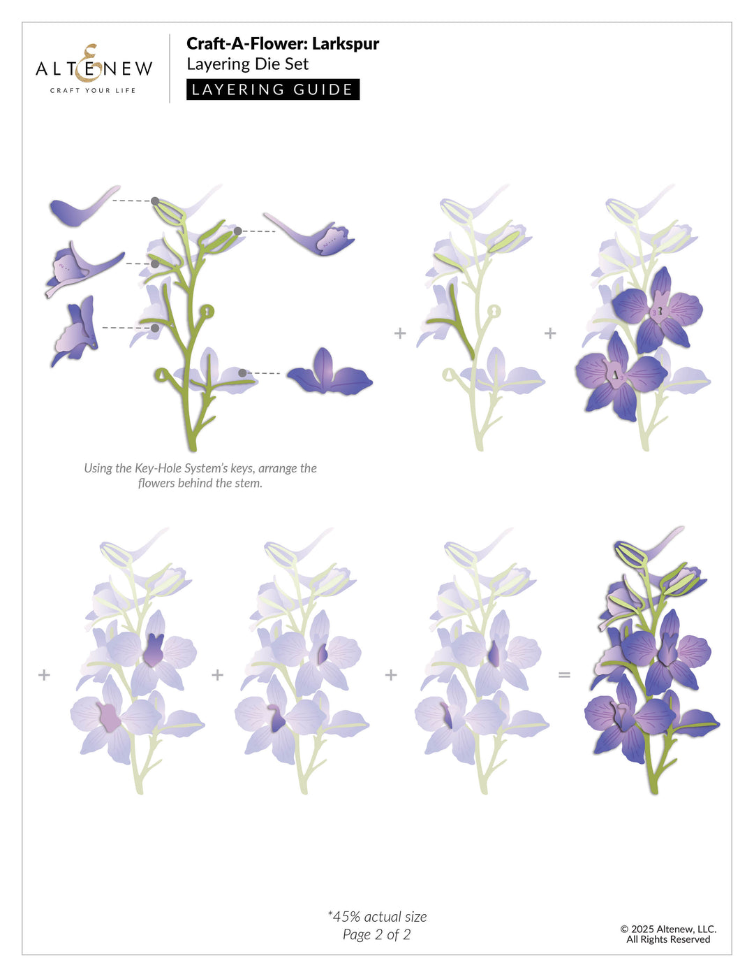 Dies Craft-A-Flower: Larkspur Layering Die Set