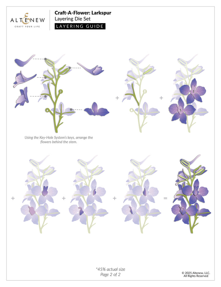 Dies Craft-A-Flower: Larkspur Layering Die Set