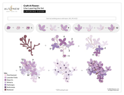 Dies Craft-A-Flower: Lilac Layering Die Set