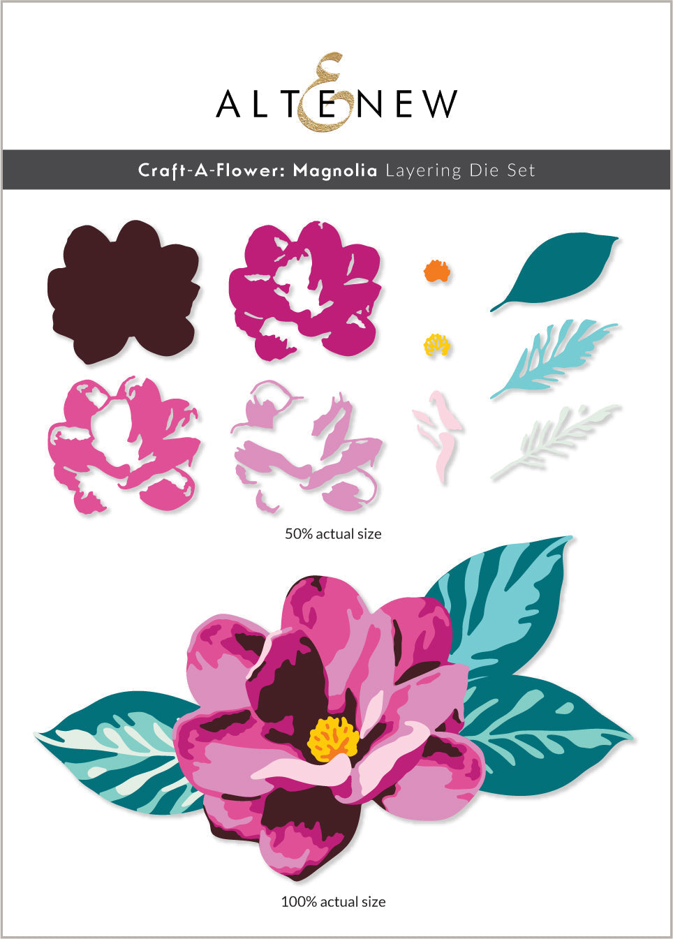 Dies Craft-A-Flower: Magnolia Layering Die Set