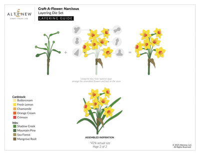 Dies Craft-A-Flower: Narcissus Layering Die Set