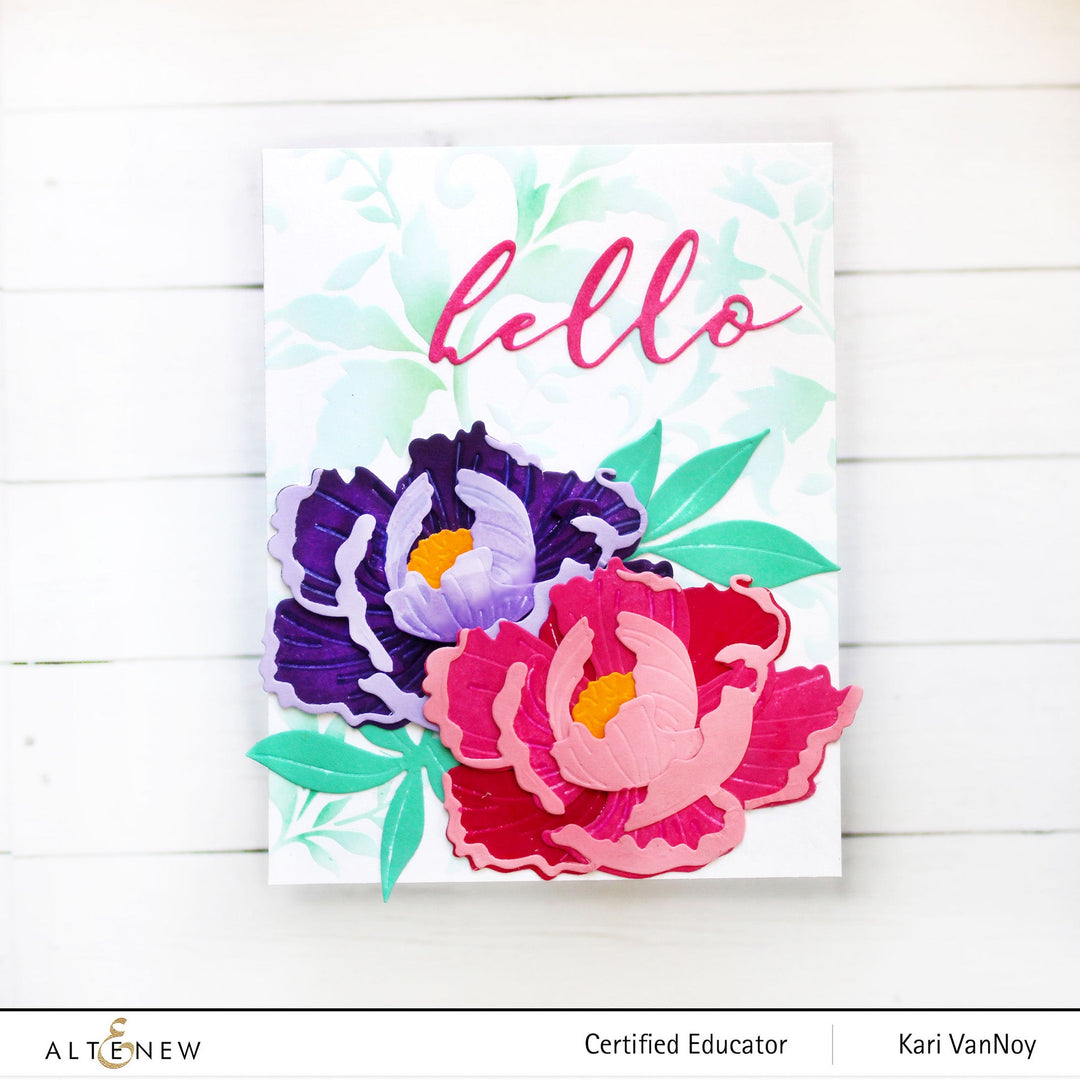 Dies Craft-A-Flower: Open Peony Layering Die Set