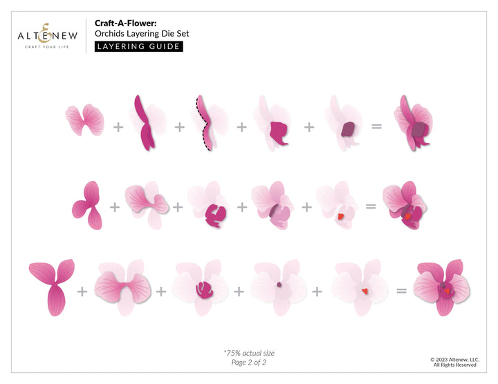 Dies Craft-A-Flower: Orchids Layering Die Set