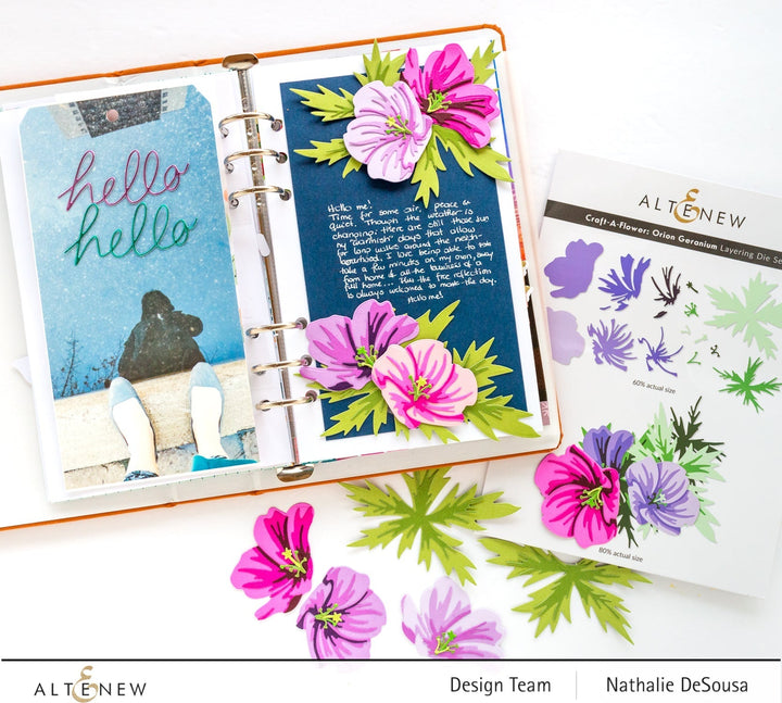 Dies Craft-A-Flower: Orion Geranium Layering Die Set