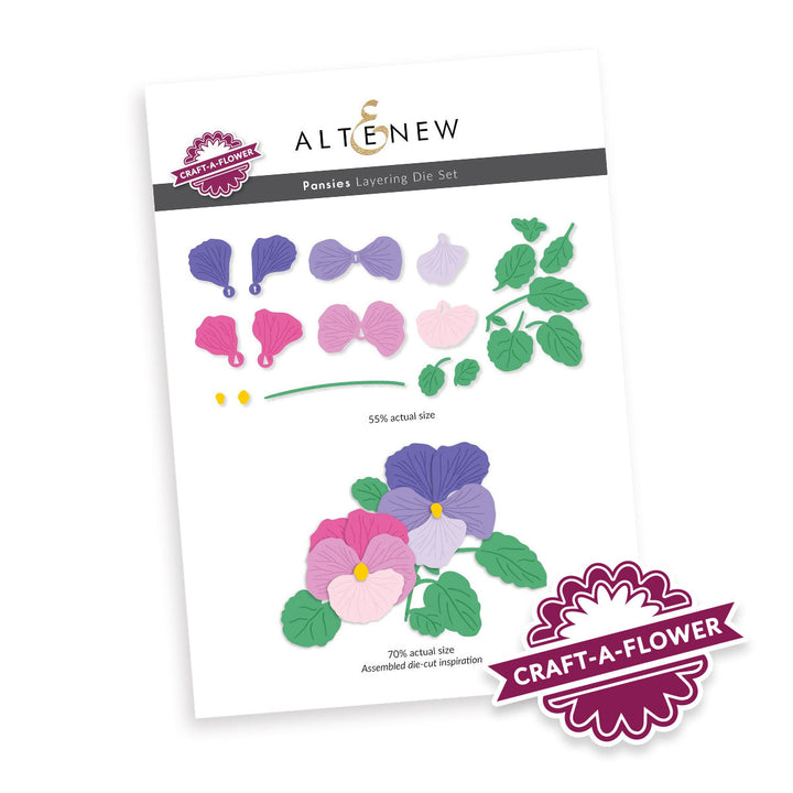 Dies Craft-A-Flower: Pansies Layering Die Set