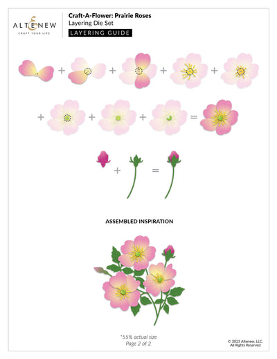 Dies Craft-A-Flower: Prairie Roses Layering Die Set