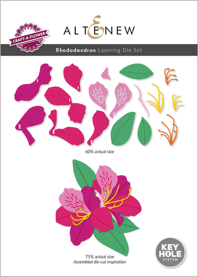 Dies Craft-A-Flower: Rhododendron Layering Die Set